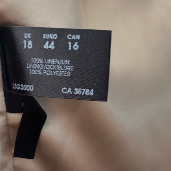 Planet 100% Linen Jacket Plus Size 16 - Picture 7 of 7